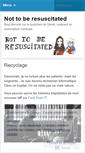 Mobile Screenshot of nottoberesuscitated.wordpress.com