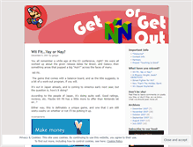 Tablet Screenshot of getnorgetout.wordpress.com