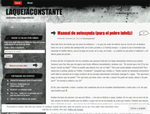 Tablet Screenshot of laquejaconstante.wordpress.com