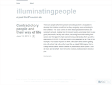 Tablet Screenshot of illuminatingpeople.wordpress.com