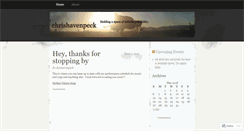 Desktop Screenshot of chrishavenpeck.wordpress.com
