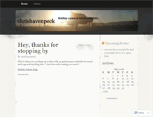 Tablet Screenshot of chrishavenpeck.wordpress.com