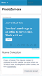 Mobile Screenshot of pradozamora.wordpress.com