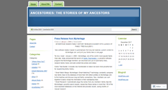 Desktop Screenshot of ancestories1.wordpress.com