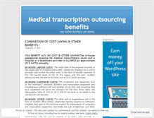 Tablet Screenshot of outsourcingbenefits.wordpress.com