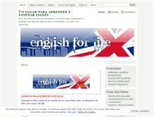Tablet Screenshot of englishforlife.wordpress.com