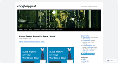 Desktop Screenshot of coryjbergquist.wordpress.com