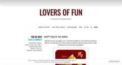 Desktop Screenshot of loversoffun.wordpress.com