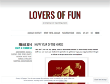 Tablet Screenshot of loversoffun.wordpress.com