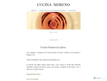 Tablet Screenshot of cucinamoreno.wordpress.com