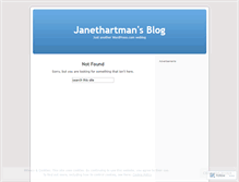 Tablet Screenshot of janethartman.wordpress.com