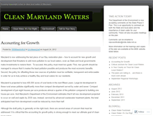 Tablet Screenshot of cleanmarylandwaters.wordpress.com