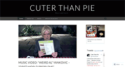 Desktop Screenshot of cuterthanpie.wordpress.com