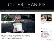 Tablet Screenshot of cuterthanpie.wordpress.com