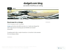 Tablet Screenshot of dodgeitblog.wordpress.com