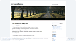 Desktop Screenshot of mybigdatablog.wordpress.com