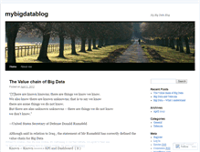 Tablet Screenshot of mybigdatablog.wordpress.com