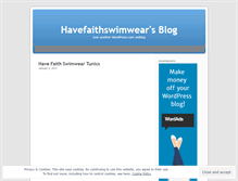 Tablet Screenshot of havefaithswimwear.wordpress.com