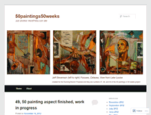 Tablet Screenshot of 50paintings50weeks.wordpress.com