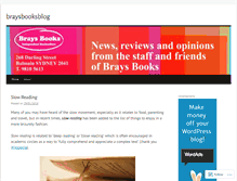 Tablet Screenshot of braysbooksblog.wordpress.com