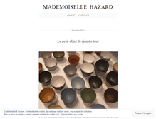 Tablet Screenshot of mademoisellehazard.wordpress.com