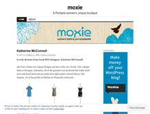 Tablet Screenshot of moxiepdx.wordpress.com