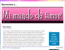 Tablet Screenshot of mimundodeamor1.wordpress.com