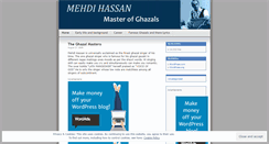 Desktop Screenshot of mehdihassan.wordpress.com