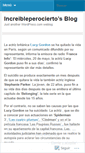 Mobile Screenshot of increibleperocierto.wordpress.com