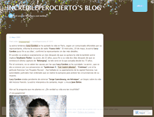 Tablet Screenshot of increibleperocierto.wordpress.com