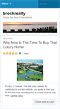 Mobile Screenshot of brockrealty.wordpress.com