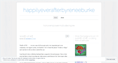 Desktop Screenshot of happilyeverafterbyreneeburke.wordpress.com