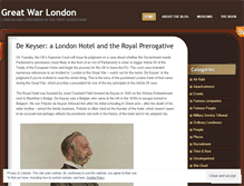 Tablet Screenshot of greatwarlondon.wordpress.com