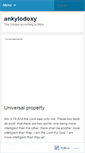 Mobile Screenshot of ankylodoxy.wordpress.com