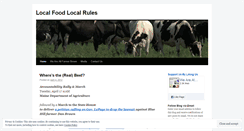 Desktop Screenshot of localfoodlocalrules.wordpress.com