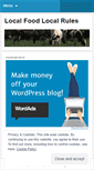 Mobile Screenshot of localfoodlocalrules.wordpress.com