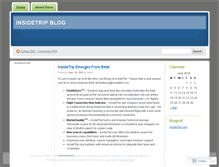 Tablet Screenshot of insidetrip.wordpress.com