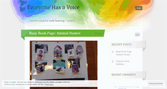 Desktop Screenshot of everyonehasavoice.wordpress.com