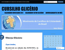 Tablet Screenshot of cursilhoglicerio.wordpress.com