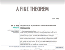 Tablet Screenshot of afinetheorem.wordpress.com