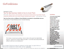Tablet Screenshot of goverdeisms.wordpress.com