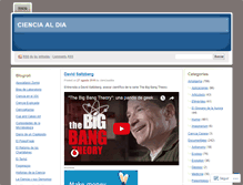 Tablet Screenshot of cienciaaldia.wordpress.com