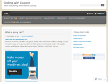 Tablet Screenshot of cookingwithcoupons.wordpress.com