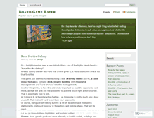 Tablet Screenshot of boardgamerater.wordpress.com