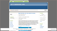 Desktop Screenshot of jaysfundraisingjobs.wordpress.com