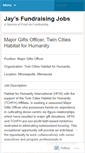 Mobile Screenshot of jaysfundraisingjobs.wordpress.com