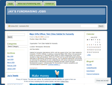 Tablet Screenshot of jaysfundraisingjobs.wordpress.com