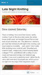 Mobile Screenshot of latenightknitting.wordpress.com