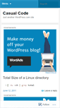 Mobile Screenshot of casualcode.wordpress.com
