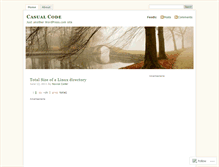 Tablet Screenshot of casualcode.wordpress.com